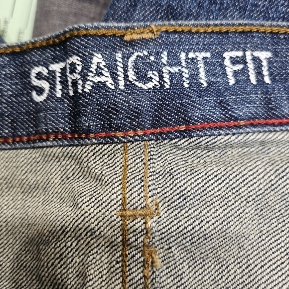 Chaps Straight Fit 100% Cotton Blue Denim Jeans Size 34x32 - Picture 6 of 7